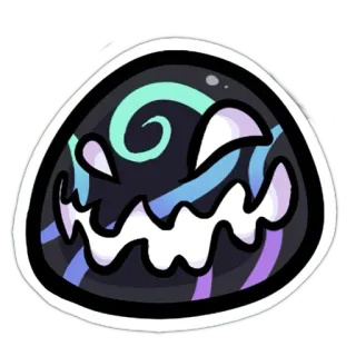 😈 slime, monster, halloween, cartoon, cute telegram sticker