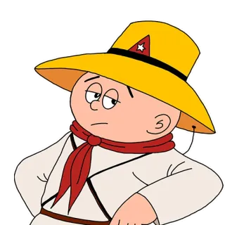 🙄 cartoon, hat, communist, cuban telegram sticker