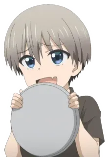 😀 Uzaki Hana Uzaki-chan Wants to Hang Out! anime, cute, manga, girl, uzaki chan, uzaki hana telegram sticker
