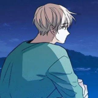 🍚 Anime, Anak laki-laki, Manga, Karakter, Seni, Ilustrasi, Potret telegram sticker