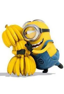 😏 Minion Minion, Banane, Cartoon, lustig, gelb, Figur telegram sticker