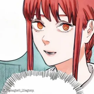 🔮 Makima Chainsaw Man Anime, Chainsaw Man, Makima, Manga, Personaje telegram sticker