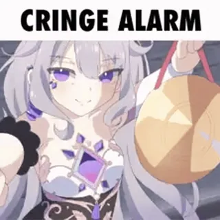 π CRINGE ALARM anime, cringe, alarm, funny, meme telegram sticker