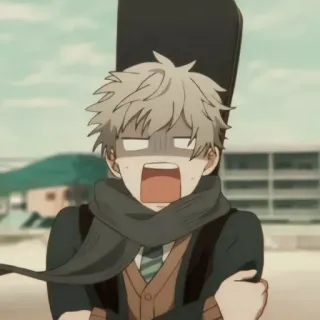 ⛓ anime, boy, shocked, character, exclamation whatsapp sticker