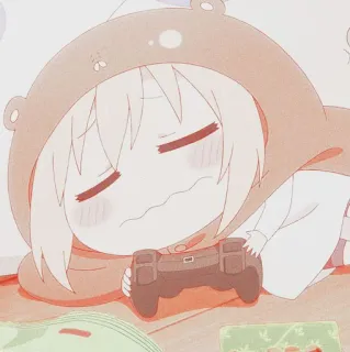 🎐 Anime, Game, Kawaii, Dễ thương, Buồn ngủ, Tay cầm chơi game telegram sticker
