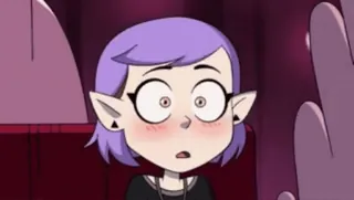 🥵 Amity Blight The Owl House Cartoon, Errötend, Animiert, Niedlich, Lilafarbenes Haar, Anime telegram sticker