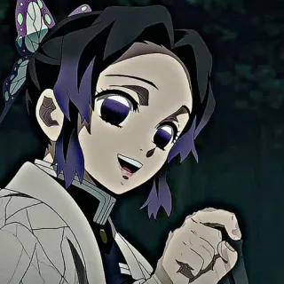 🦋 Shinobu Kocho Demon Slayer Anime, Demon Slayer, Shinobu, Shinobu Kocho, Kupu-kupu, Manga telegram sticker
