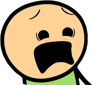 😯 Dessin animé, BD, Triste, Contrarié, Détressé, Pleurs, Expression whatsapp sticker