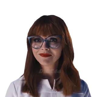 😌 Velma desenho animado, personagem, óculos, mulher, Velma telegram sticker