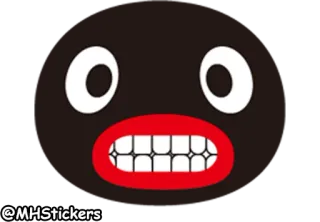 😬 @MHStickers 漫画, 顔, ミーム, キャラクター telegram sticker