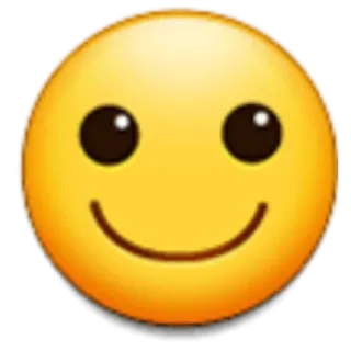 🙂 emoji, smile, happy, yellow telegram sticker