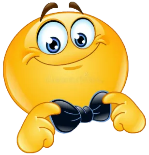 🤵‍♂ Emoji, Smiley, Nœud papillon, Dessin animé whatsapp sticker