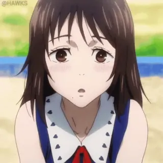☺️ anime, girl, cartoon, animation telegram sticker
