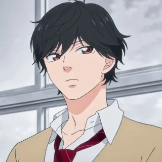 😑 Anime, Manga, Chłopak, Postać, Portret telegram sticker