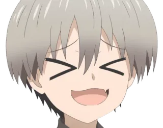 😁 аниме, мультфильм, выражение лица, смех, улыбка, милый telegram sticker