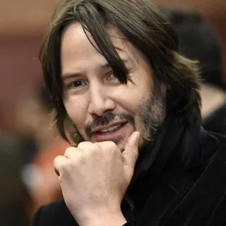 😏 Keanu Reeves Schauspieler, Promi, Keanu Reeves, Filmstar telegram sticker