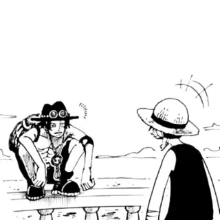 🤨 Luffy One Piece Anime, Dessin animé, One Piece, Luffy telegram sticker