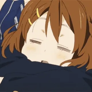 😴 anime, dormire, carina, ragazza, cartone animato whatsapp sticker