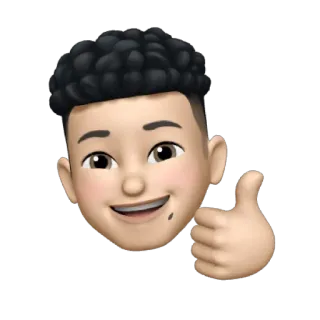 👍 emoji, thumbs up, positive, approval, cartoon, avatar telegram sticker