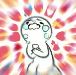 💖 Hoạt hình, Tình yêu, Trái tim, Anime telegram sticker