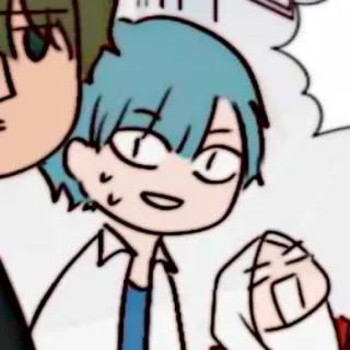 🧊 desenho animado, anime, personagem, expressão facial telegram sticker