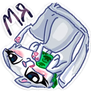 🤡 мя hoạt hình, thỏ, dễ thương, động vật, nhãn dán telegram sticker