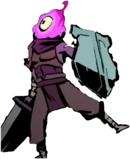 😲 Dead Cells videojuego, espada, escudo, monstruo, acción telegram sticker