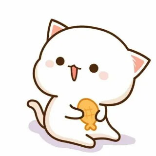 🍓 kucing, imut, binatang, kartun, kawaii, persik, mochi whatsapp sticker