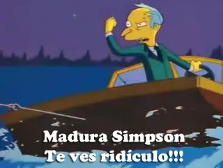 😠 Mr. Burns The Simpsons Madura Simpson
Te ves ridículo!!! 미스터 번즈, 심슨 가족, 만화, 애니메이션, 유머, 스페인어 telegram sticker
