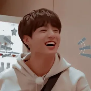 🌟 Jungkook kpop, bts, jungkook, idol, piosenkarz, uśmiechnięty whatsapp sticker