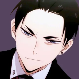 💵 Daisuke Kambe Fugou Keiji Balance: Unlimited Аниме, Персонаж, Богатый, Красивый, Крутой, Бизнесмен whatsapp sticker