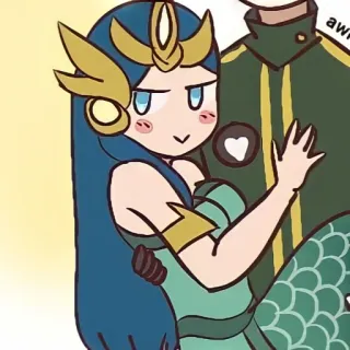 🦄 cartoon, anime, couple, drawing, character, illustration telegram sticker
