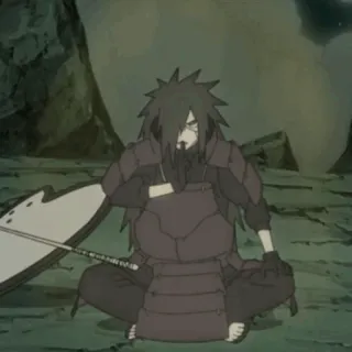 ⚖ Madara Uchiha Naruto anime, ninja, warrior, fighting, manga telegram sticker