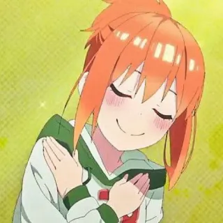 🧩 animé, fille, mignon, souriant, câlin telegram sticker