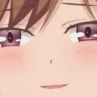😏 anime, girl, cute, manga, blush whatsapp sticker
