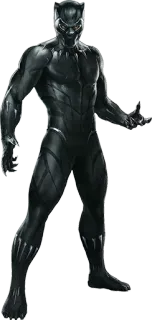 💪 Black Panther Black Panther, superhero, Marvel, comic book character telegram sticker