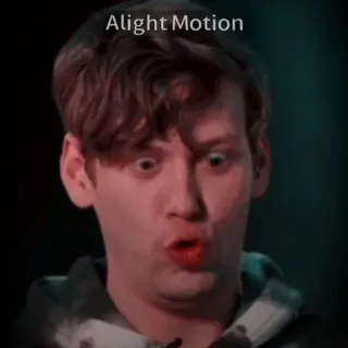 😯 Alight Motion Meme, Cara, Divertido, Expresión telegram sticker