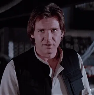 💫 Han Solo Star Wars Han Solo, Star Wars, Harrison Ford, sci-fi, movie, space opera telegram sticker