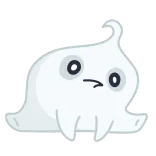 🙅♂️ 幽霊, かわいい, 不気味, 漫画, イラスト telegram sticker