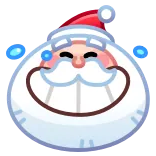 😂 Santa Claus santa claus, christmas, holidays, happy, smile, snow, winter telegram sticker