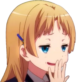 😝 Anime, Ragazza, Cartone animato, Espressione, Personaggio, Carino, Sticker telegram sticker