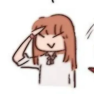 🩸 อนิเมะ, มังงะ, ตัวละคร, คำทักทาย, เด็กผู้หญิง telegram sticker