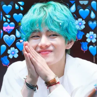 😊 kpop, bts, v, taehyung, coreano, idol whatsapp sticker