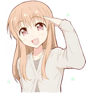 Повседневная-тян @Nyasticks telegram stickers