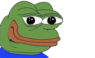 😐 Pepe the Frog rana, meme, cultura internet, pepe, cartone animato, personaggio whatsapp sticker