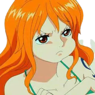 👑 Nami One Piece Anime, Dessin animé, Manga, Nami, One Piece, En colère whatsapp sticker