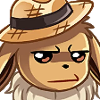 😒 Eevee eevee, pokemon, lindo, sombrero, pegatina telegram sticker