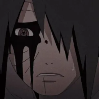 🕷 Sasuke Uchiha Naruto anime, sad, crying, mangekyo sharingan, uchiha telegram sticker