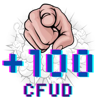 2️⃣ +100 CFUD Game, Điểm số, Điểm, Retro, Pixel art whatsapp sticker