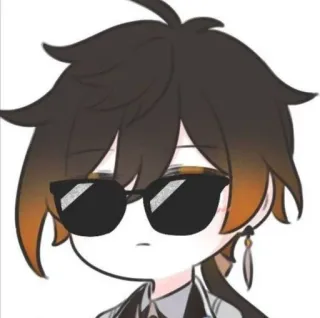 😎 Zhongli Genshin Impact genshin impact, zhongli, video game, character, sunglasses telegram sticker